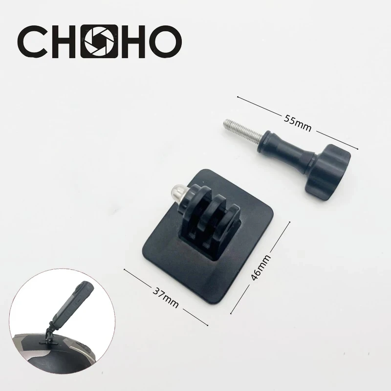 For GoPro Accessories Helmet Arm curved + Sticker Vlog Riding For Gopro12 Insta360 X3 DJI OSMO Action 4 Pocket Camera