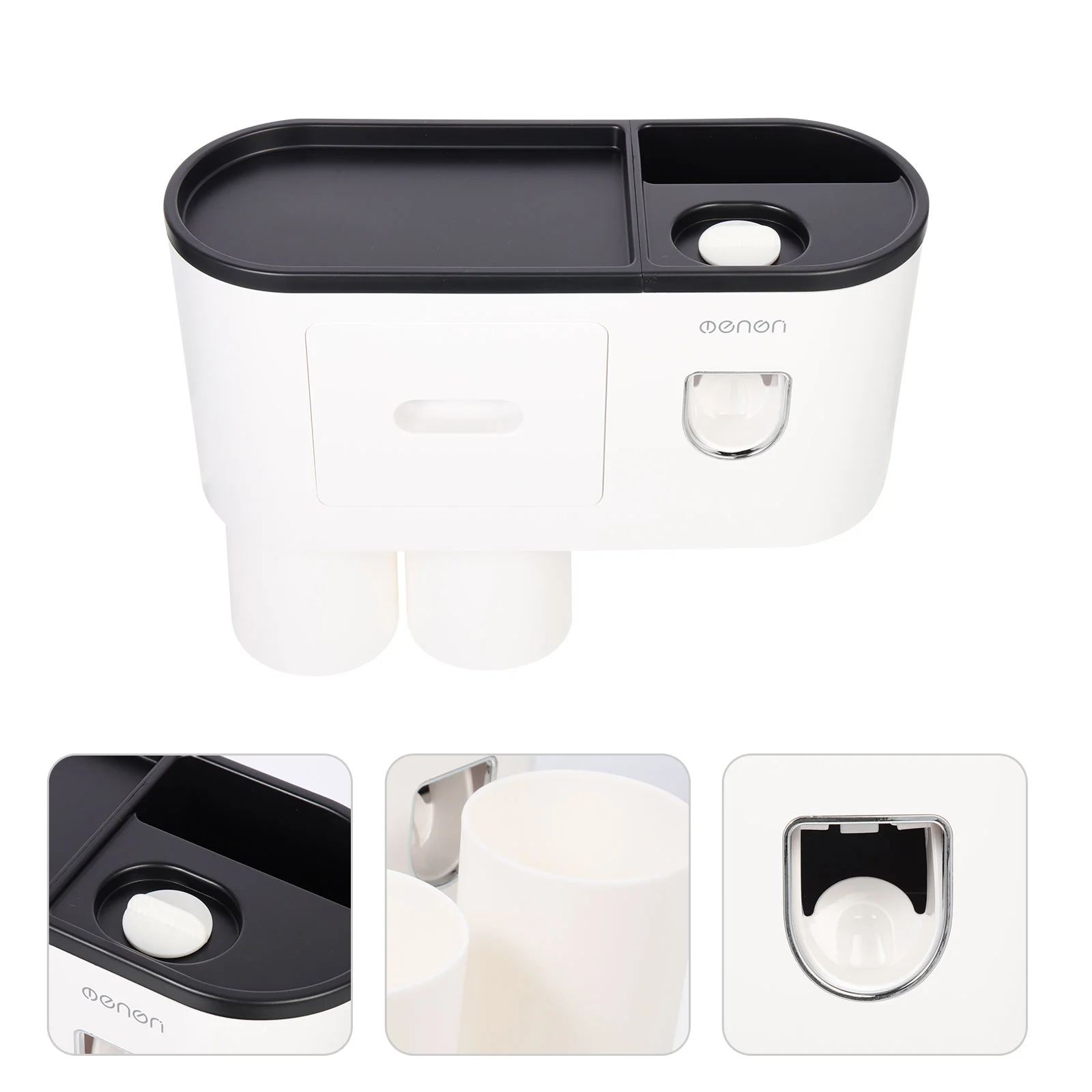 

1 set of Multi-functional Toothbrush Holder Toothpaste Dispenser Toothbrush Cup Holder