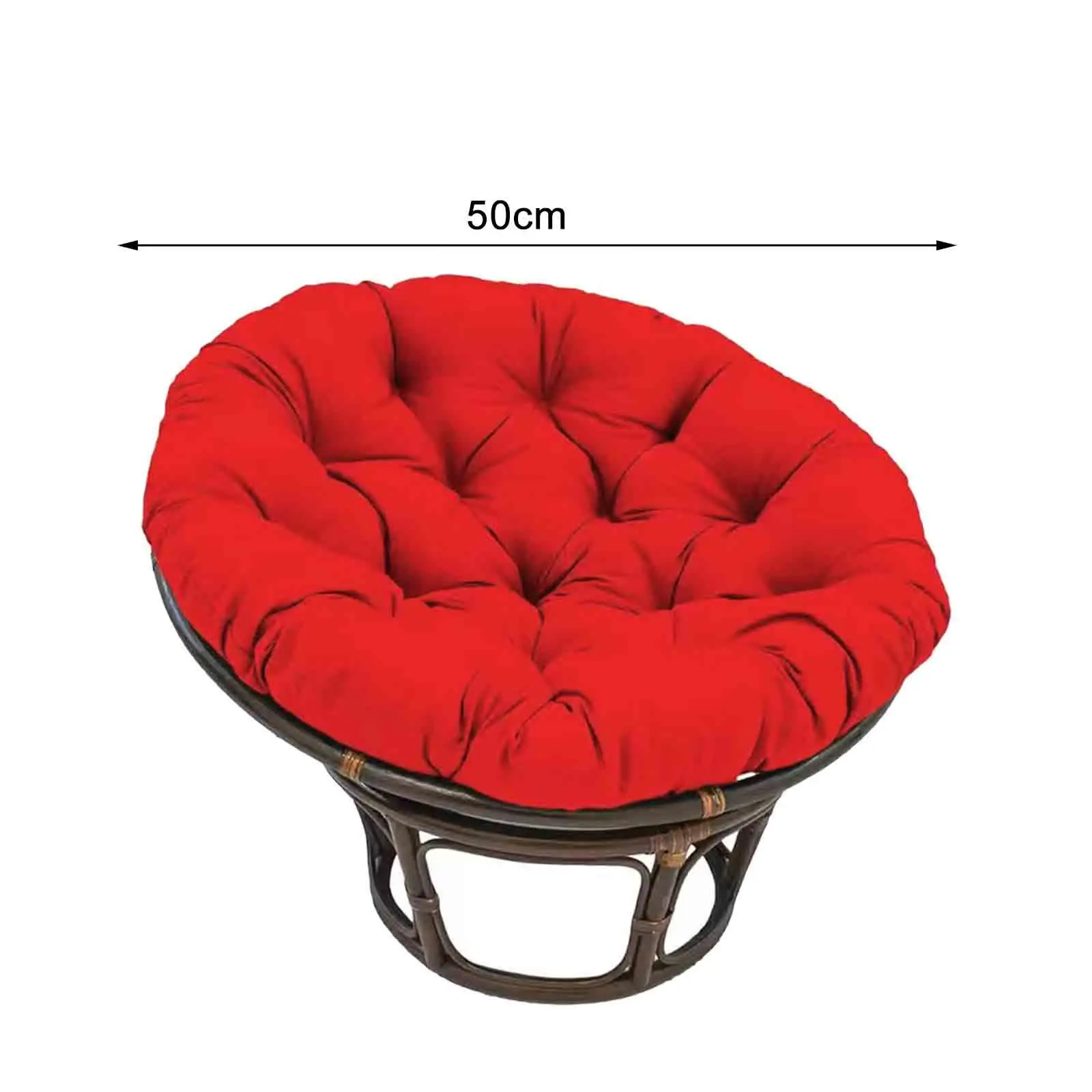 Hanging Chair Cushion Papasan Chair Cushion Soft 50cm Durable Seat Cushion Pillow for Office Patio Garden Kitchen Indoor Outdoor