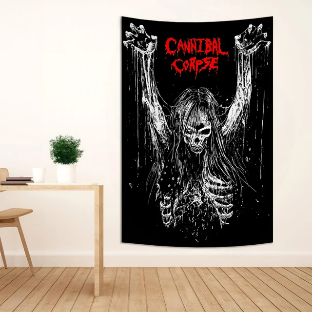 Cannibal Corpse Heavy Metal Band Icon Tapestry Rock Music Poster Canvas Painting Wall Chart Skull Tattoos Art Wall Decor AliExpress 15