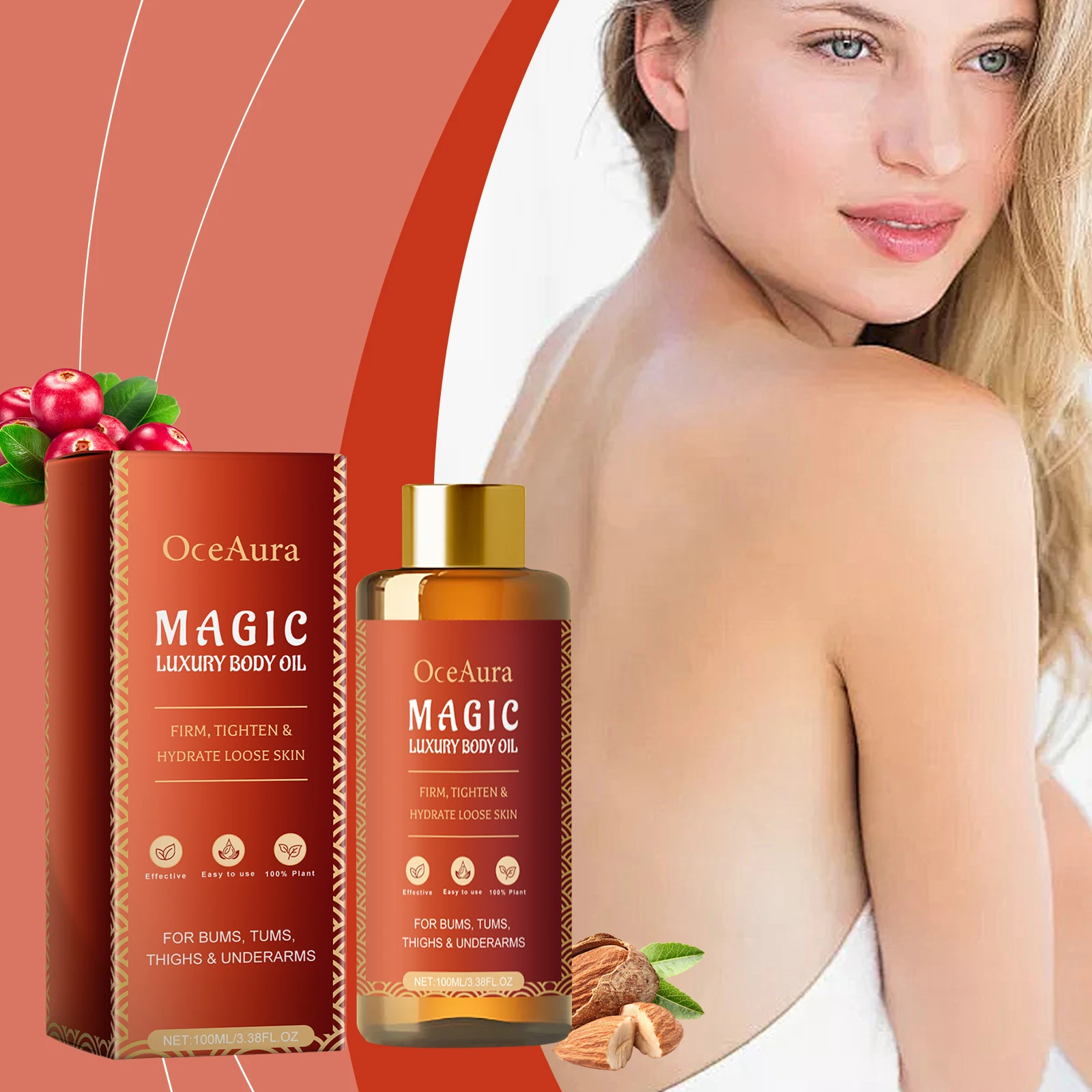 OCEAURA Magic Luxury Body Oil Deep Moisturizing Deeply Moisturizes Dry Skin Winter and Autumn Body Nourishing Oil 3.38 OZ 2