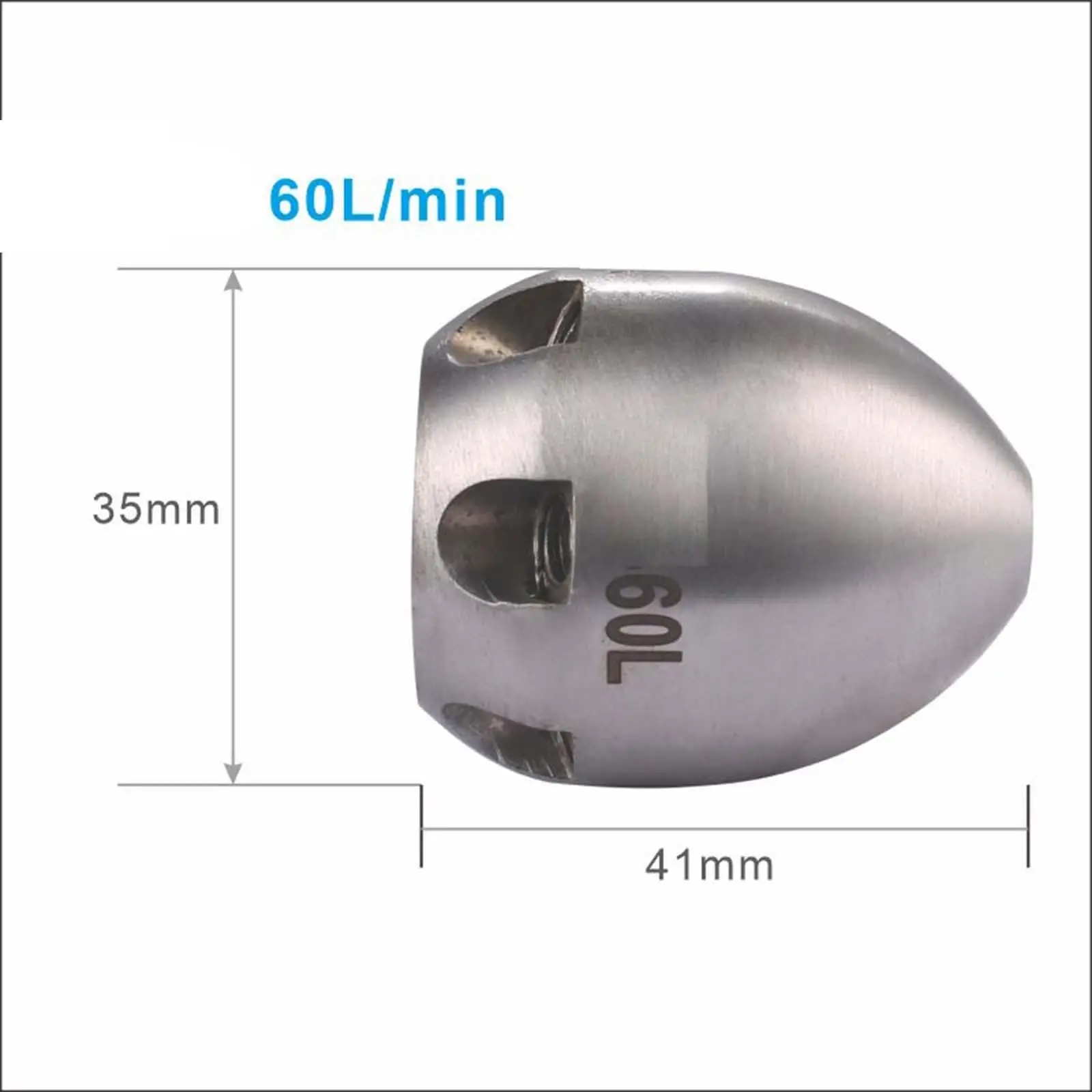 Channel rinsing nozzle for high-pressure cleaners, channel rinsing nozzle for