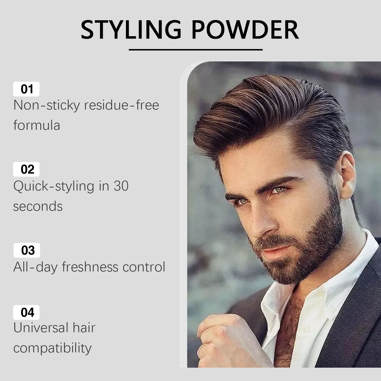 East Moon Man Styling Fluffy Powder Increasing Volumizing More Thickening Shadow Non Grease Instant Cover Hair Texture Powders view 6