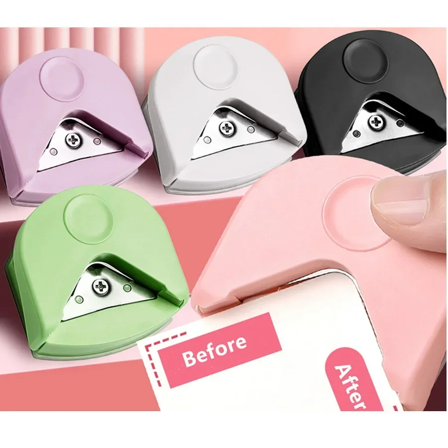 Paper Cutter Paper Punch Hole Punching Tools Circle Hole Punch Corner Cutter Corner Punch Fillet Cutting Tool R4 Card Rounded DIY Craft HandTool Office Paper Hole Trimmer Angle Punch Photo Die Cutter Scrapbook Cutter Corner Rounder R4