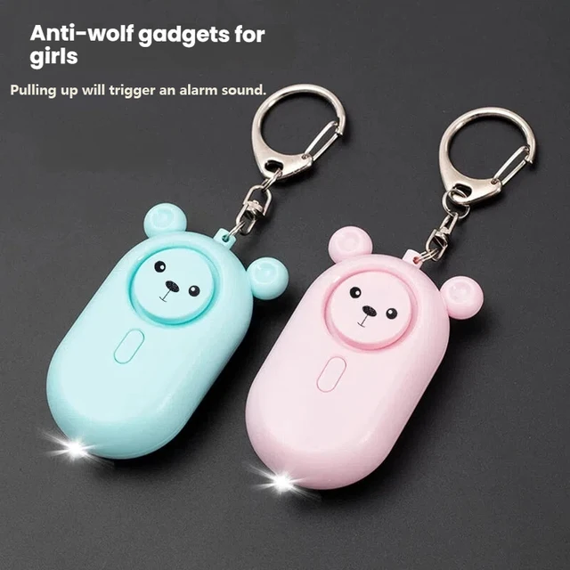 Personal Self Defense Alarm 130db Self Defense Siren Safety Alarm For Women Girl Personal Keychain Alarm With lighting 1