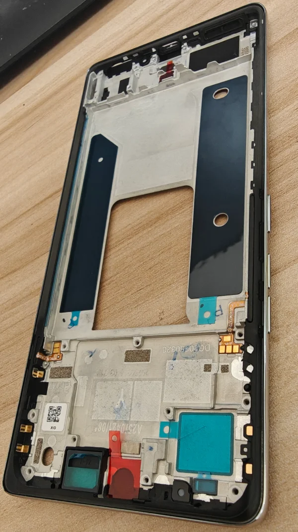 테크노 카몬 40 프로 5G 몰두라 CM7 LCD 전면 프레임 하우징 베젤 수리 부품용 사이드 버튼 키가 있는 중간 프레임