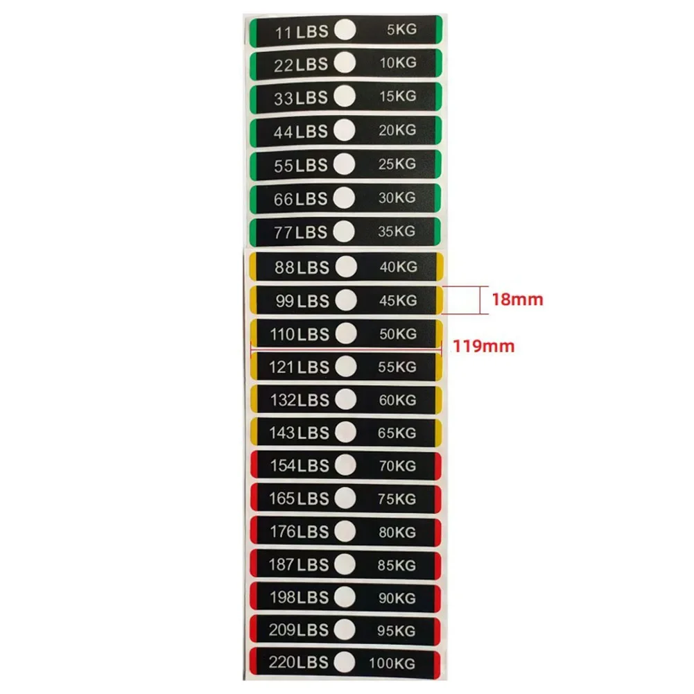 Weight Stickers Self Adhesive Weight Stack Labels Number Stickers Fitness Equipment Accessory For Gym Workout Training Accessory