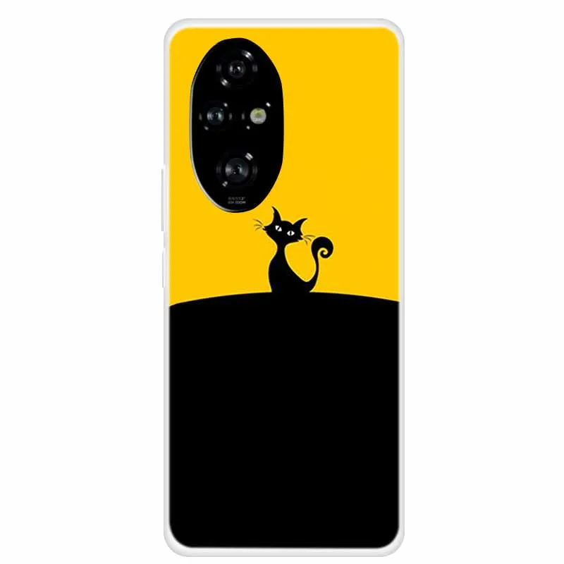 Clear Soft Silicone TPU Phone Back Cover with Animal Pattern Design