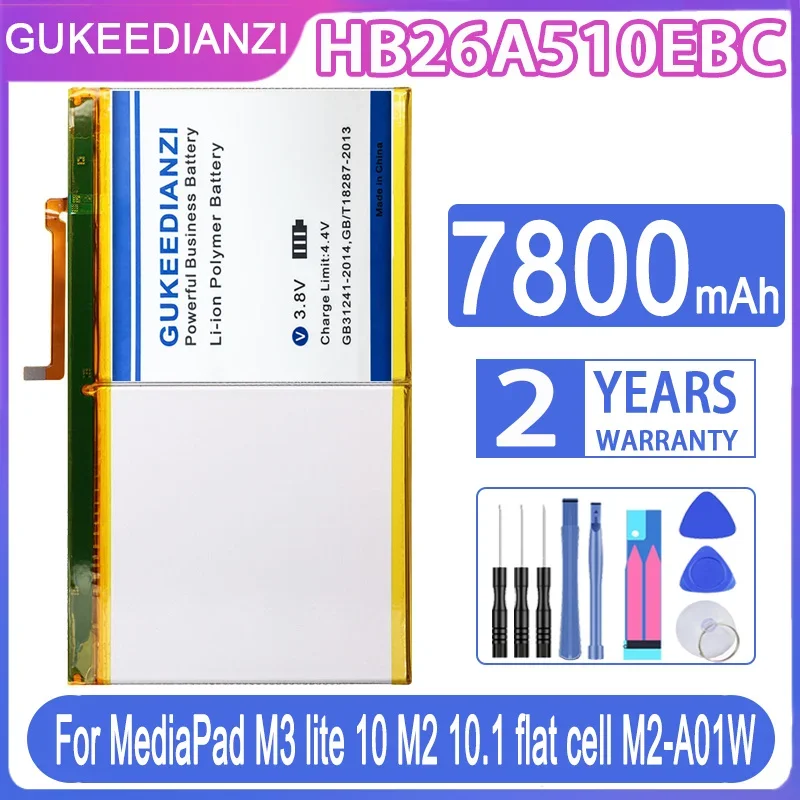 

Аккумулятор GUKEEDIAN HB26A510EBC, 7800 мАч, для Huawei MediaPad M3 Lite, 10 ярких цветов
