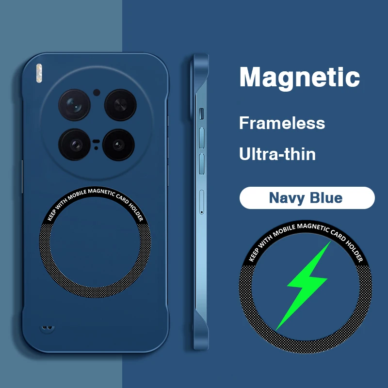 Magnetic Frameless Ultrathin Luxury Phone Case with Lens Protection