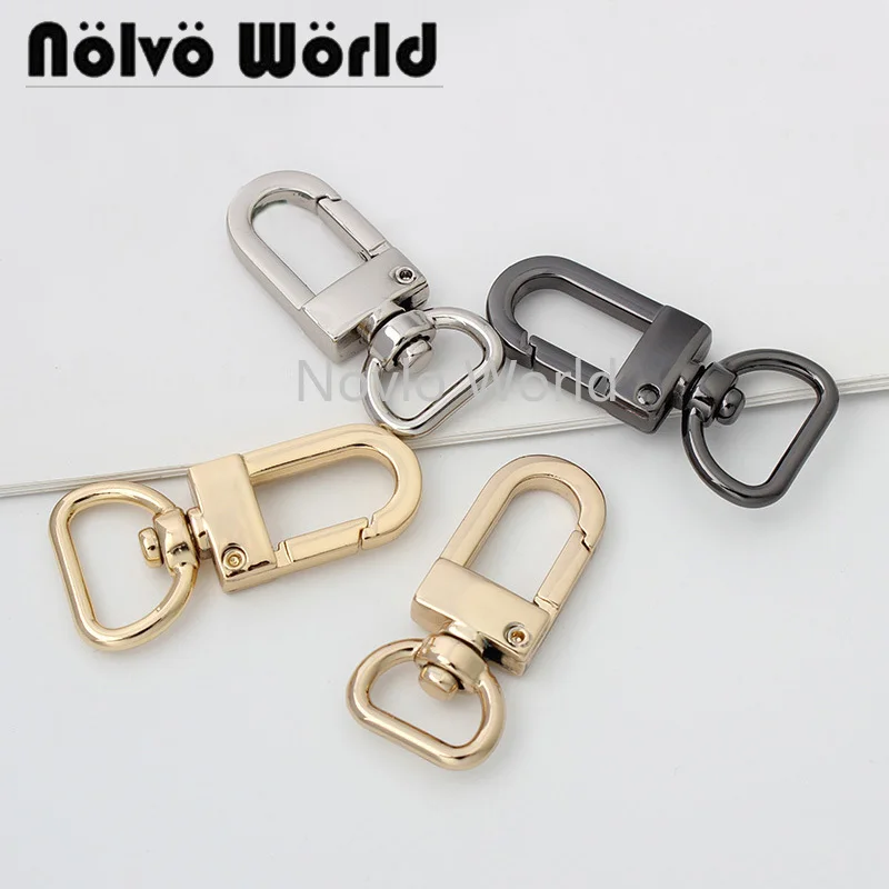 10-50 Pieces 4 Colors 2 Size 41X13mm 44X16mm Luggage Tag Snap Hook Clasp,metal Clip Swivel Clasp Clip for Purse Strapping