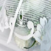 1PC woven butterfly style pull-out window screen, elegant and beautiful, suitable for kitchen and living room partitions 4