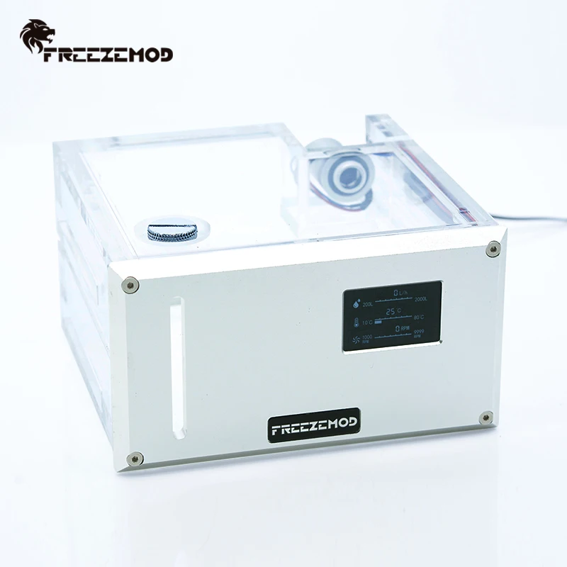 freezemod-intelligent-water-tank-dual-optical-drive-desktop-reservoir-res-with-flow-velocity-temperature-monitor-computer-cooler