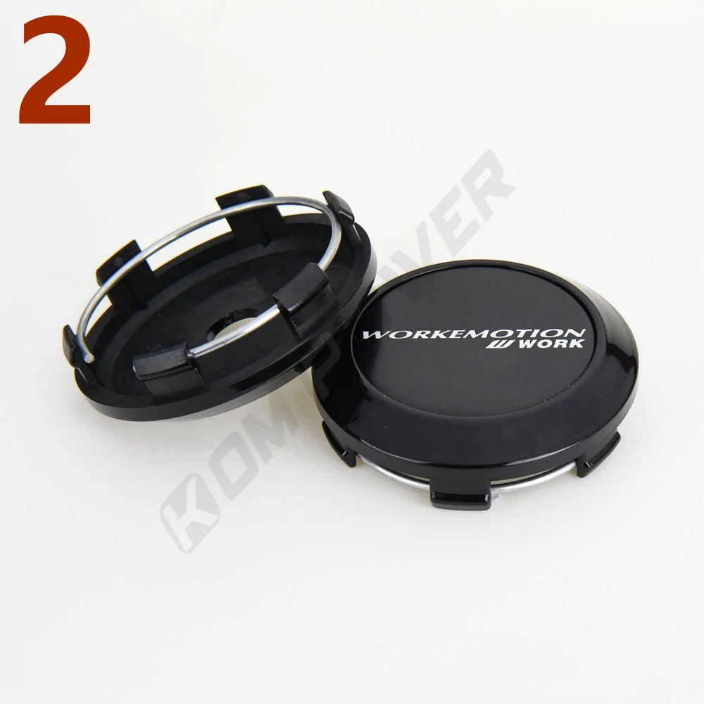 OD 68MM / ID 64MM Center Rim Cap WORK EMOTION EQUIP MEISTER VS Emblem Wheel Cover Cap Wheel Hub 4PCS car wheel hub covers car cap