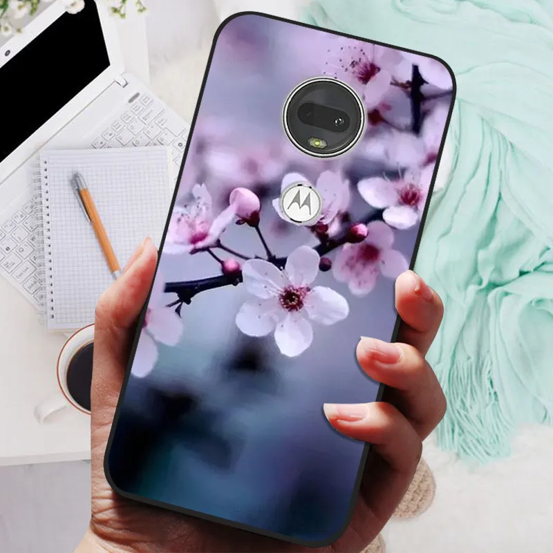 Stylish Soft TPU Protective Case - Fashionable Painted Cover for Motorola Moto G7 Series