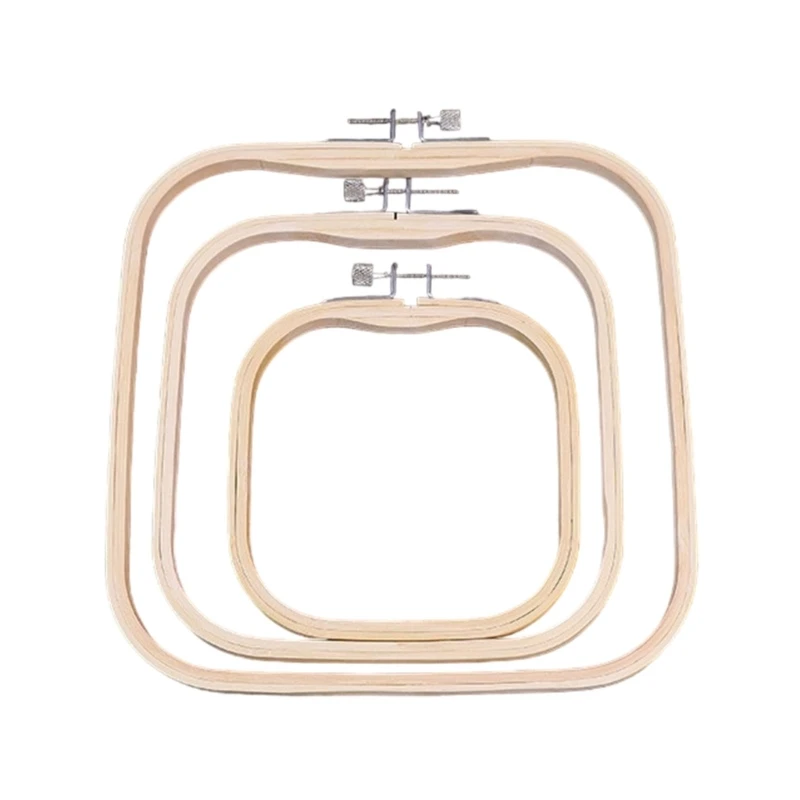 

3Pcs Square Stitching Hoop Square Embroidery Hoop Embroidery Display Frame