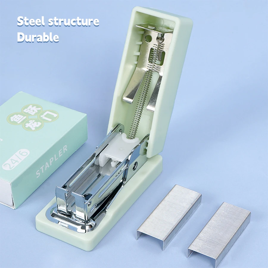 Mini multifunctional Stapler Set Comes with 1,000 Staples for Students to Bind Test Papers Stationery School Office Supplies