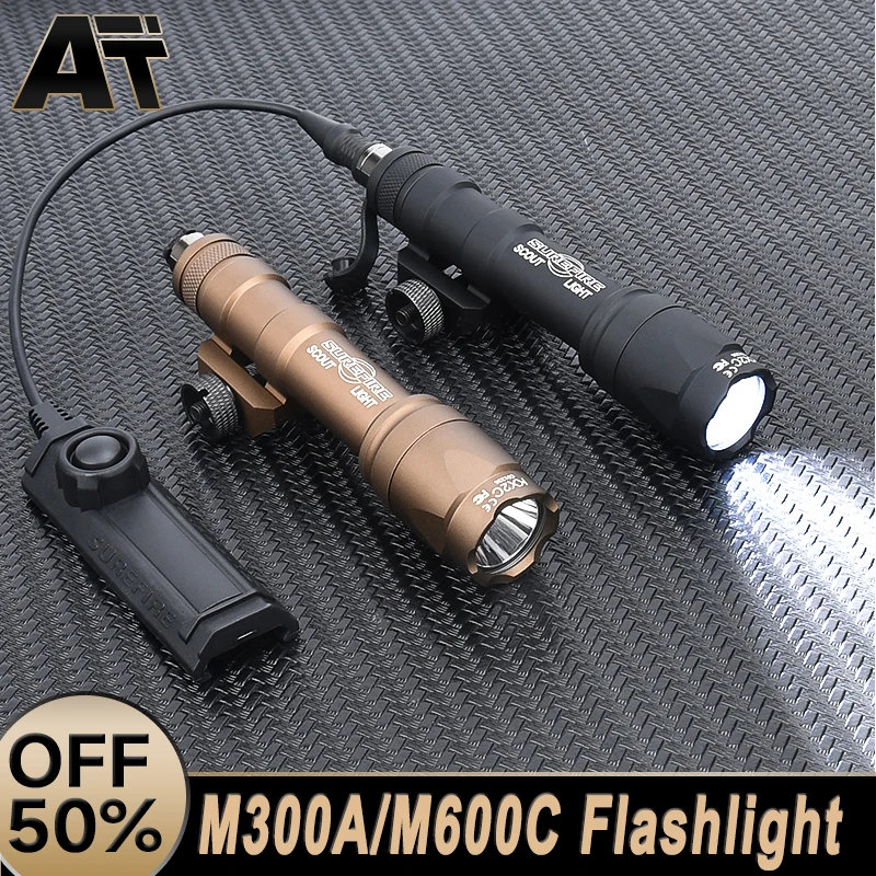 

Тактический фонарик Surefir M300, M600, M300A, M600C, лм/лм