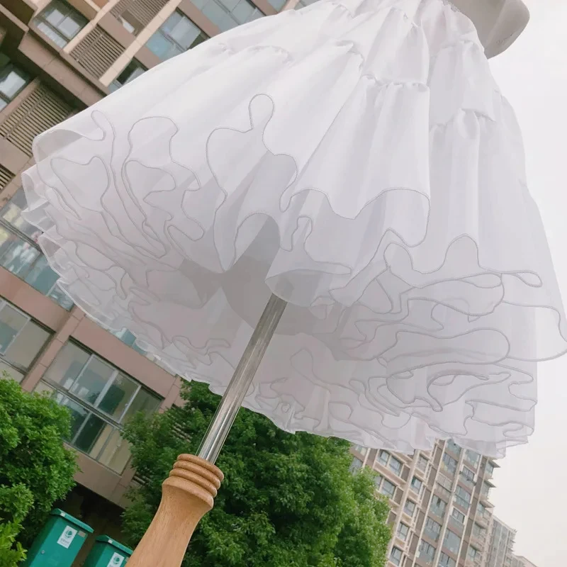 Women Girls Crinoline Short outdoor Petticoats Victorian Skirt A-line Elastic Waist Underwear Underskirt petticoat skirt petticoat underskirt wedding underskirt lolita petticoat flower girl underskirt wedding petticoat vintage underskirt tulle tutu skirt