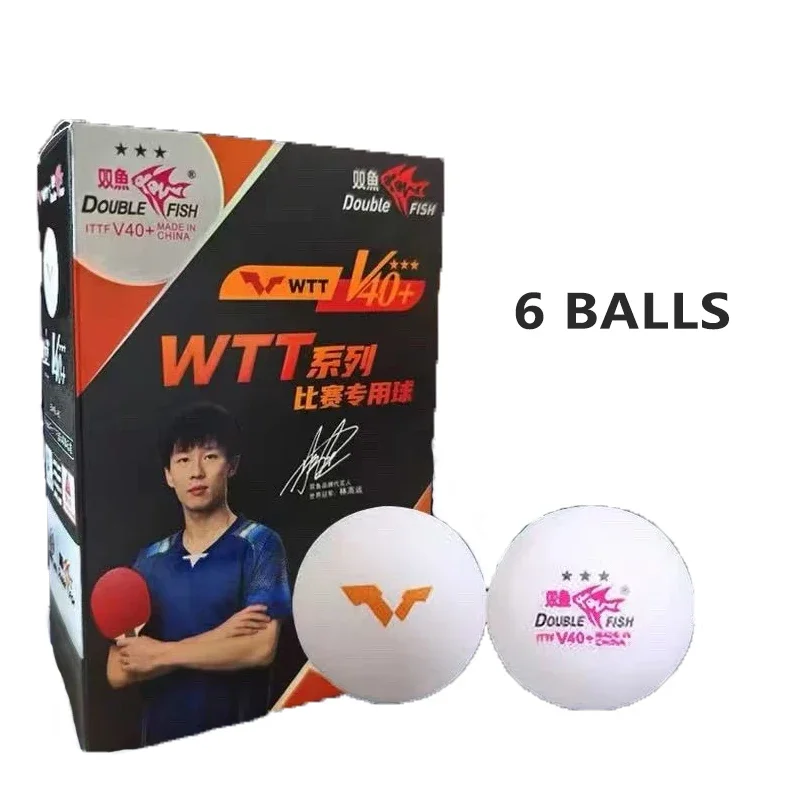 Double Fish 3 Star Table Tennis Balls V40+ Special Ping Pong