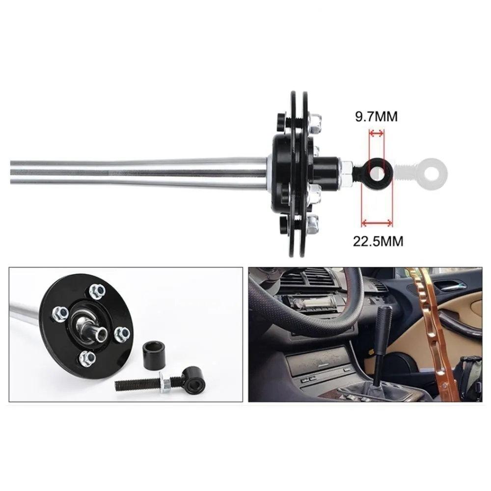 드리프트 튜닝 BMW E30 E36 E39 Z3 기어 변속기 용 노브가있는 조정 가능한 짧은 시프터 레버 265mm SK-1001