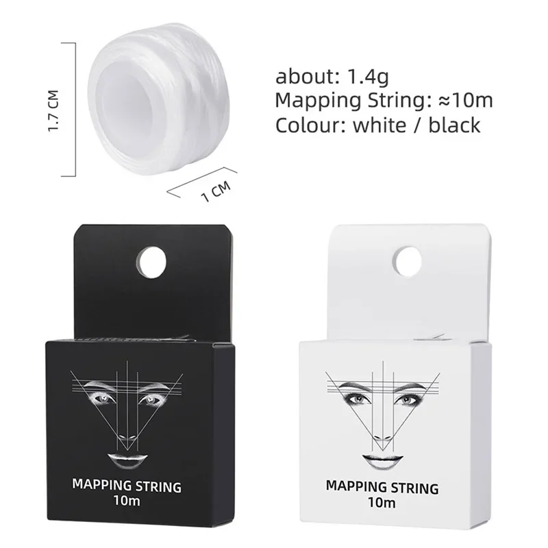 Mapping pre-ink string for Microblading eyebow Make Up Dyeing Liner Thread Semi Permanent Positioning Eyebrow Measuring Tool 10m