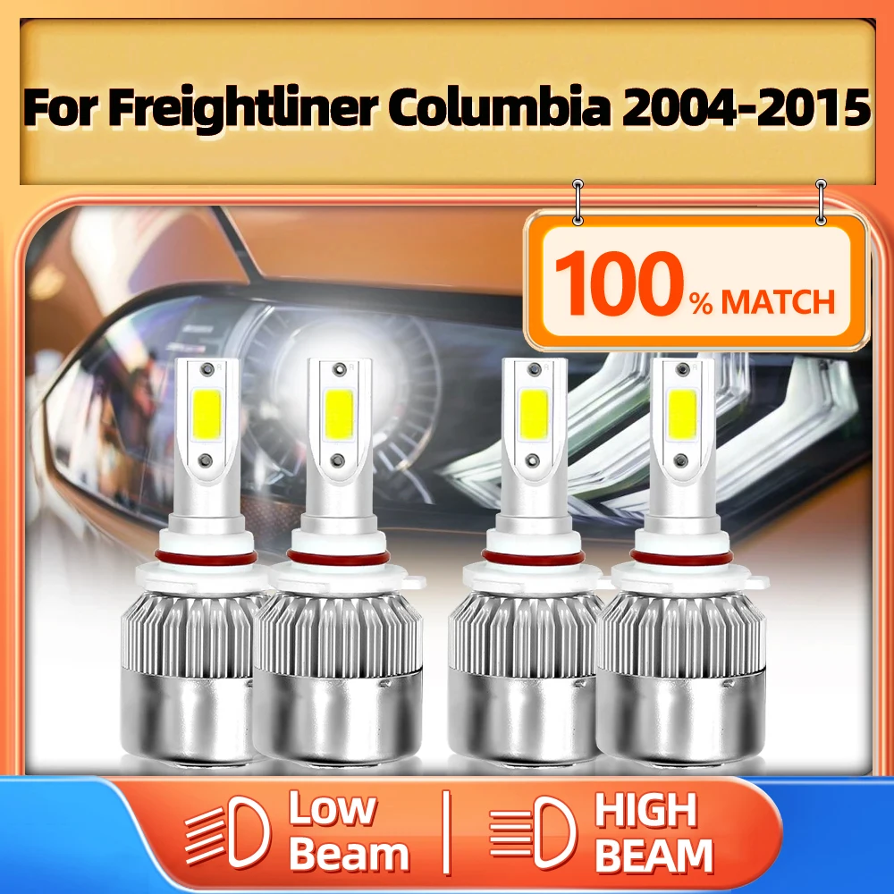 

Led Canbus Car Headlight Bulbs High Low Beam Auto Lamps 60000LM For Freightliner Columbia 2004-2010 2011 2012 2013 2014 2015