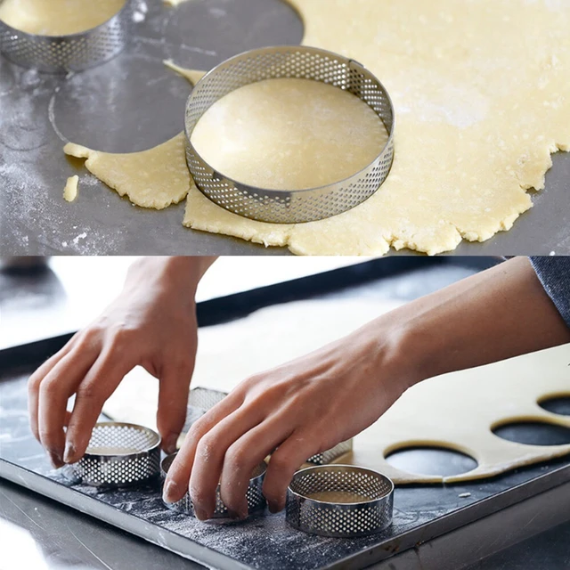 Kerek Rozsdamentes Acél Torta Penészgyűrű Tartlet Habos Öntőkészletek Sütemények Tészta Kör Vágó Pite Gyűrű Penész Konyha Sütőszerszám - Image 2