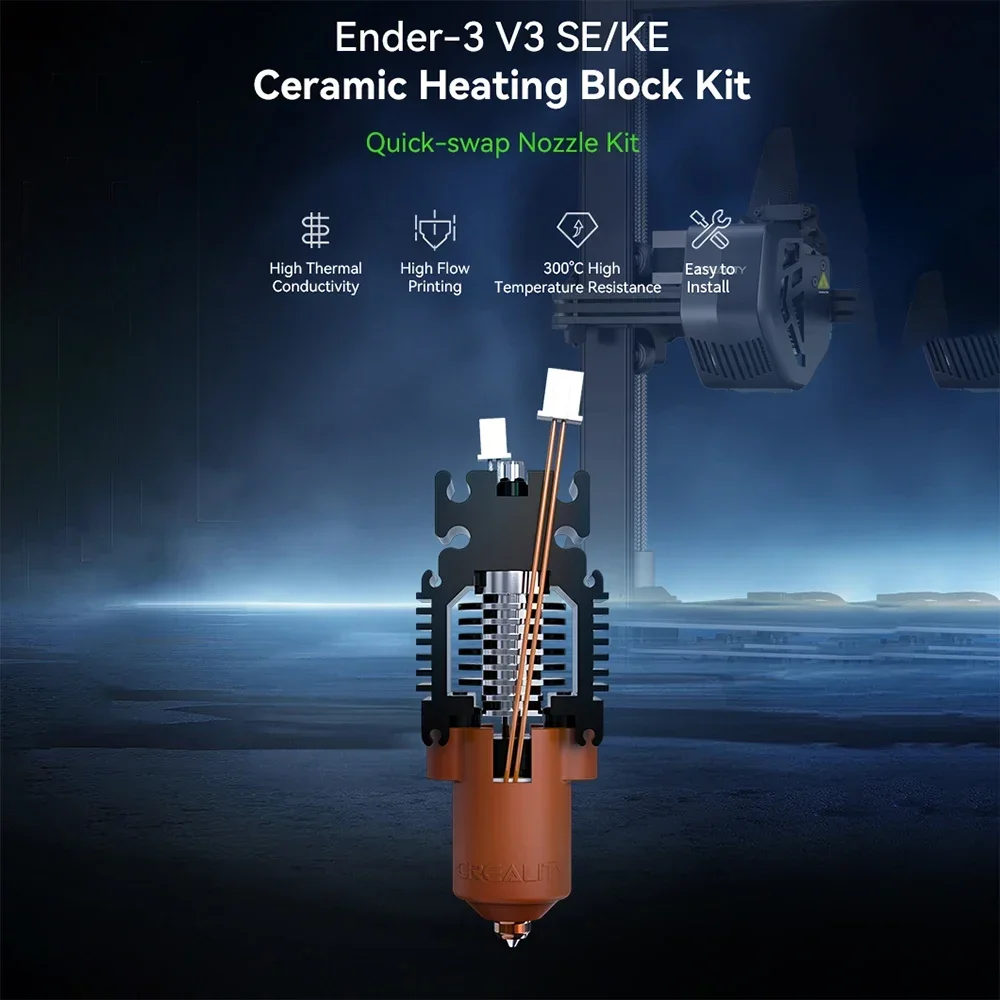 Kit Hotend In Ceramica Per Creality Ender 3 V3 E V3 Plus | Sfgallop Ricambio