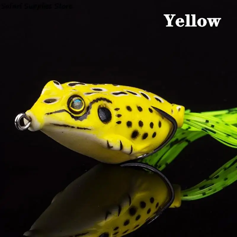Silicone Material Fishing Lure 4.5cm Artificial Bait Ray Frog Topwater Fishing