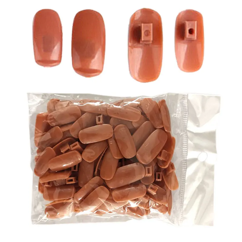 100Pcs Nail Practice Tips Trainer Tool Adjustable Model Hand Replace False Nail Tips DIY Manicure Training Nail Art Tool