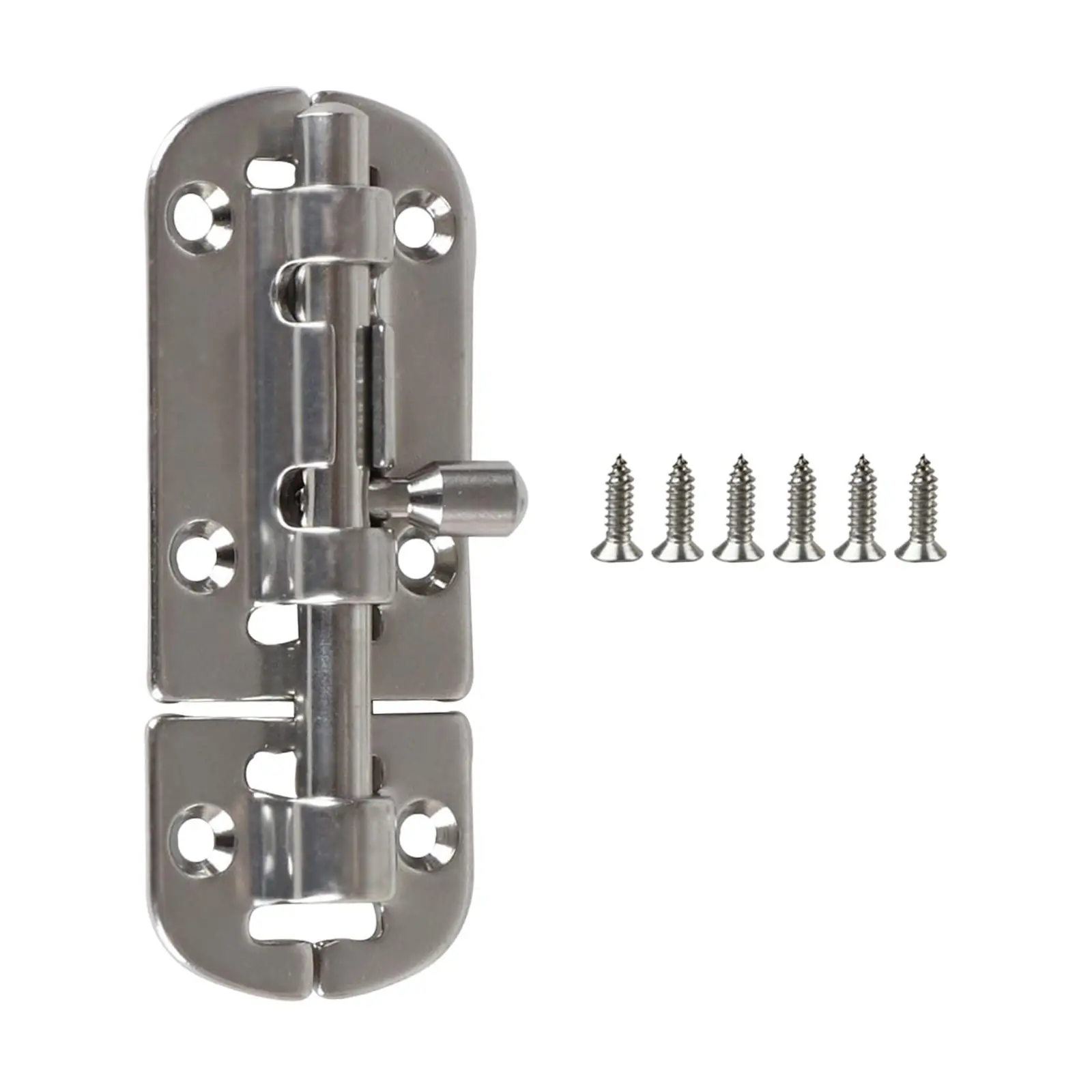 

Boat Door Lock Latch Security Sliding Lock Hardware Safety Protection with 6 Screws Marine Rustproof Sliding Lock Barrel Bolt