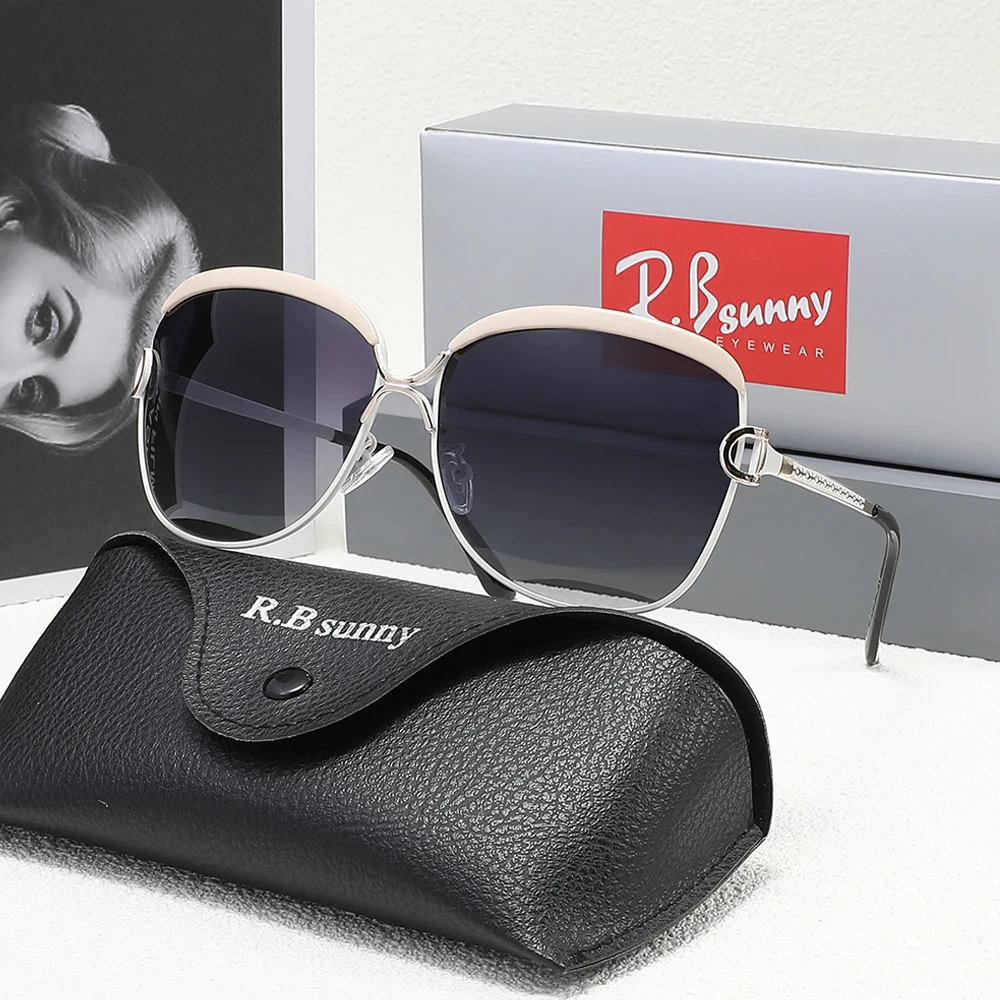 نظارات شمسية مستقطبة للنساء بإطار كبير، نظارات بعد...