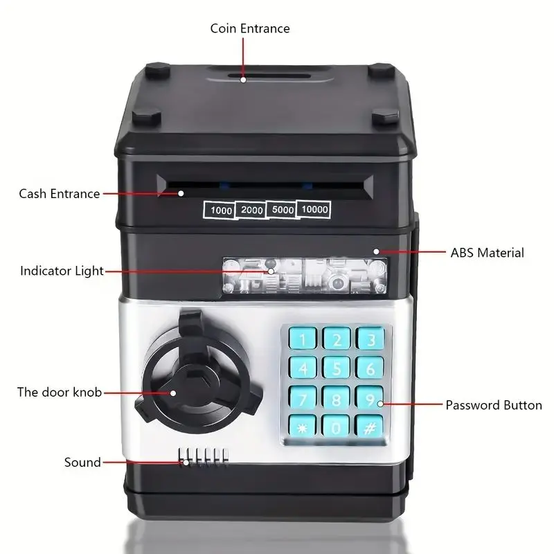Money Saving Box Children's Toy Creative ATM Password Safe Deposit Box