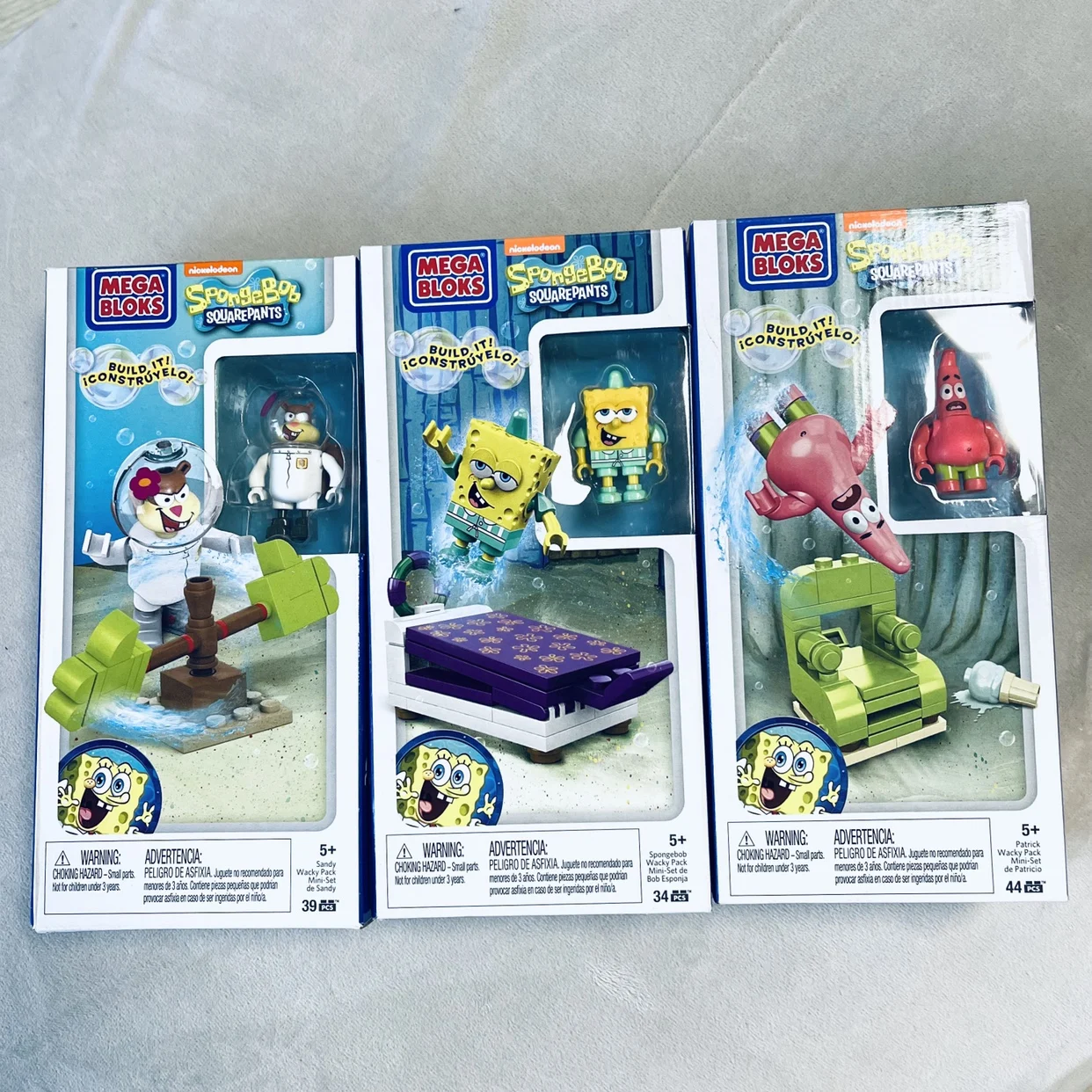 Mega Bloks SpongeBob SquarePants Wacky Packs Mini Set AliExpress