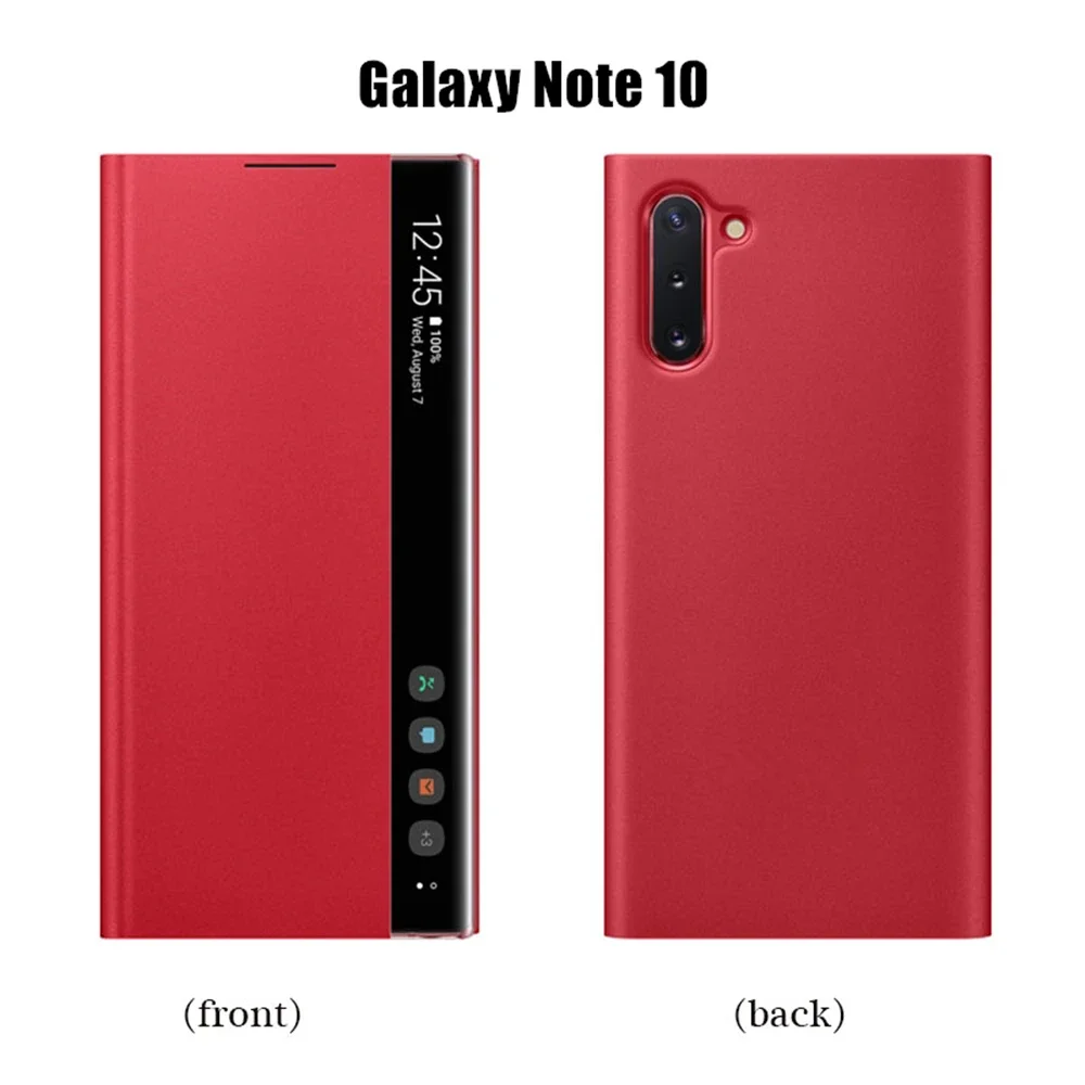 For Samsung Galaxy Note 10Plus/Note10 Wake Up Leather Case Flip