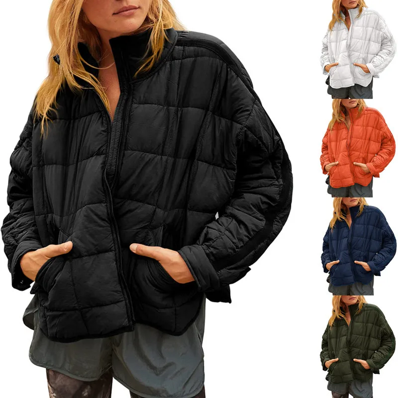 

2023 Autumn/Winter New Zipper Cotton Coat Short Down Jacket Coat