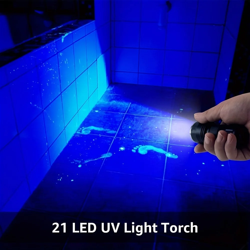 21led Uv flashlight Nail Art Lamp Uv Fluorescence Detection Mini Banknote Detection