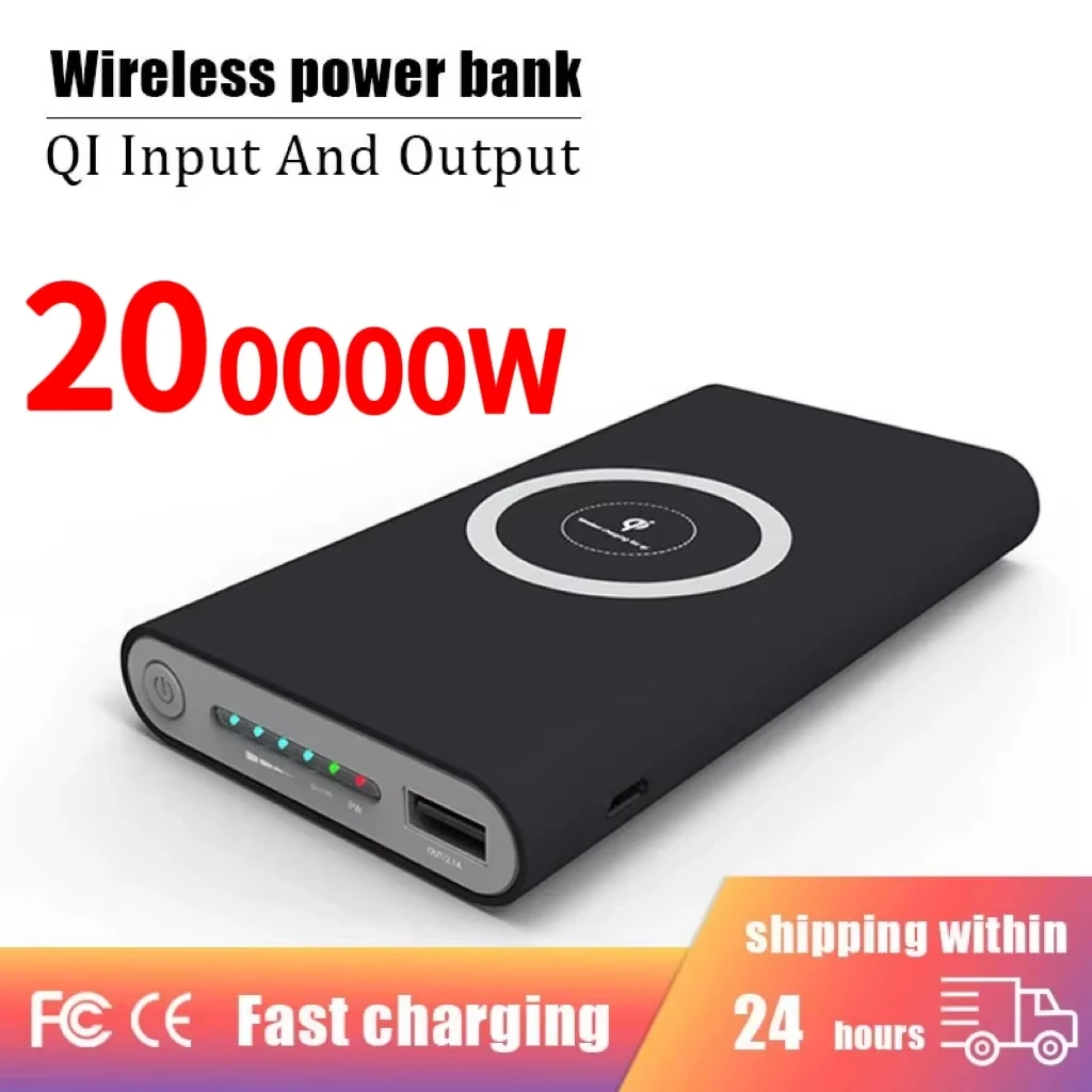 Power Bank Xiaomi MIJIA Super Thin Magnetic Wireless 200000mAh High Capacity USB-c Two-Way Fast Charger For IPhone Samsung