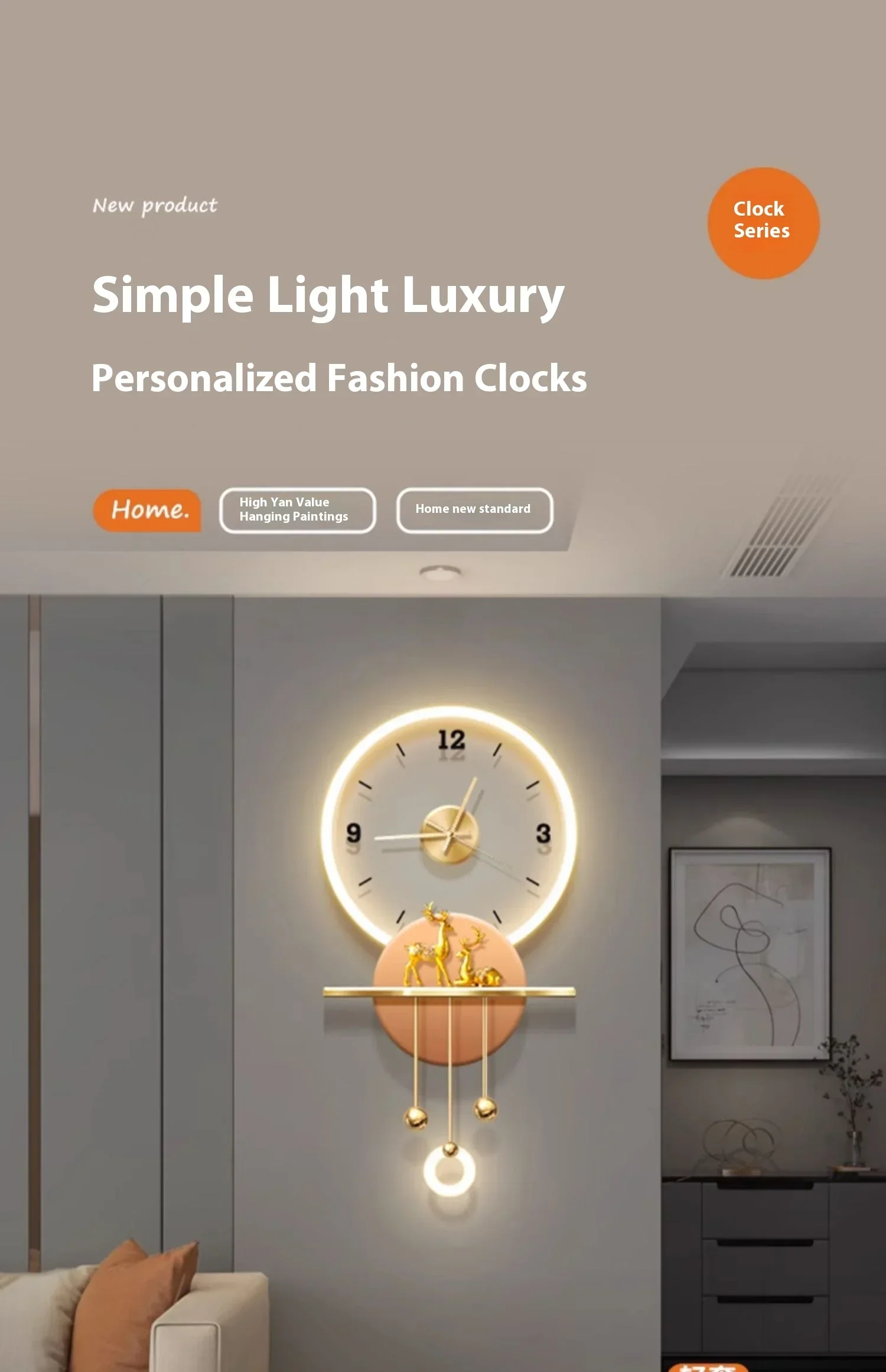 Led Luxury Clock Wall Art Mural Modern Creative Fashion Large Mechanism Interior Cute Wall Watch Minimalist Wanduhr Home Decor