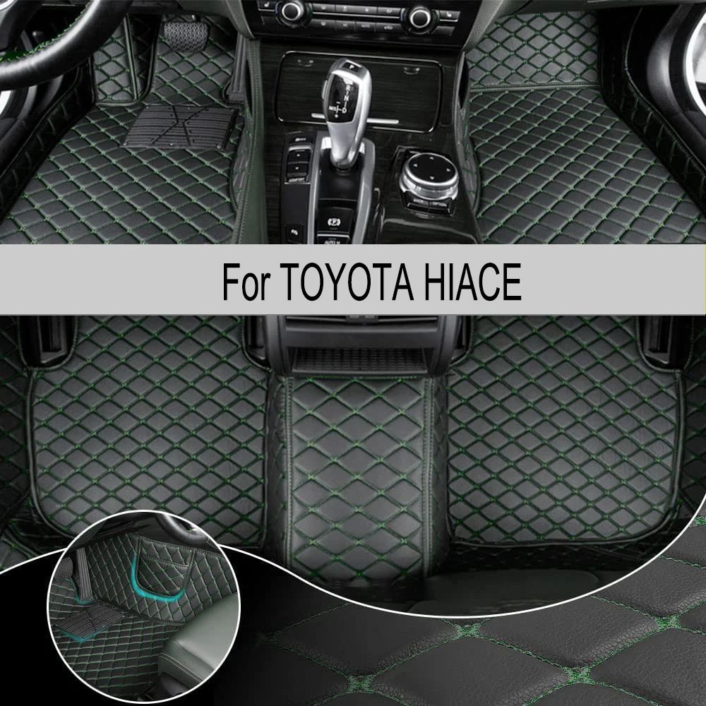 

Коврик автомобильный под заказ для TOYOTA HIACE, 2 сиденья 2005-2018 года, Модернизированная версия, аксессуары для ног, ковры