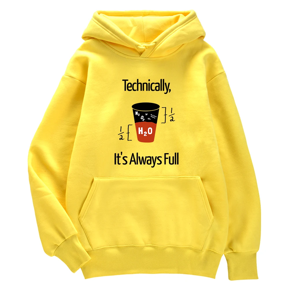 

Technically It'S Always Full Scientific Experiment Print Hoodie Male Hip Hop Couple Clothes Sport Clothing Oversize Regular Top