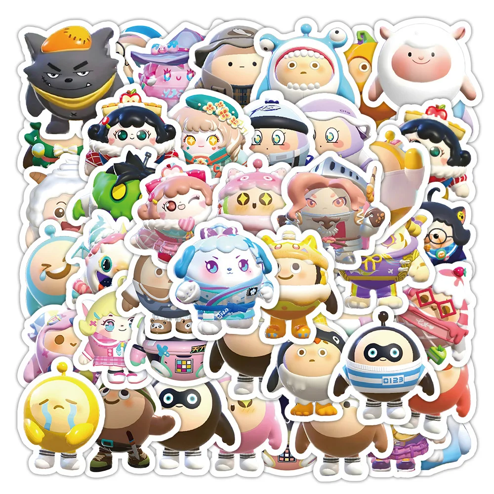 10/60/120pcs Kawaii Eggy Party Cartoon Stickers Decals DIY Water Bottle Laptop Luggage Phone Case Cute Game Sticker Kids Toys