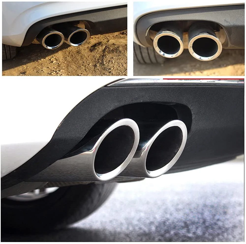 Stainless Steel Exhaust Muffler Tip 3 Inch/7.6cm Inlet Muffler, Compatible with Audi, VW CC 2012-2015/ Passat 2011-2015 / Tiguan exhaust muffler tip,exhaust pipe muffler,exhaust trim pipe