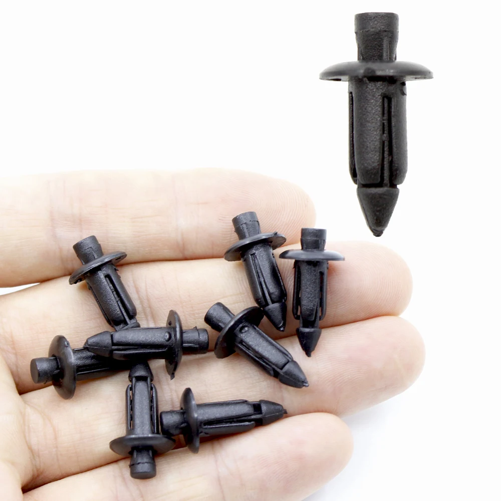 Clip Retenedor Cierre Plástico Negro X 10 Remache Carrocería Panel Saab Suzuki