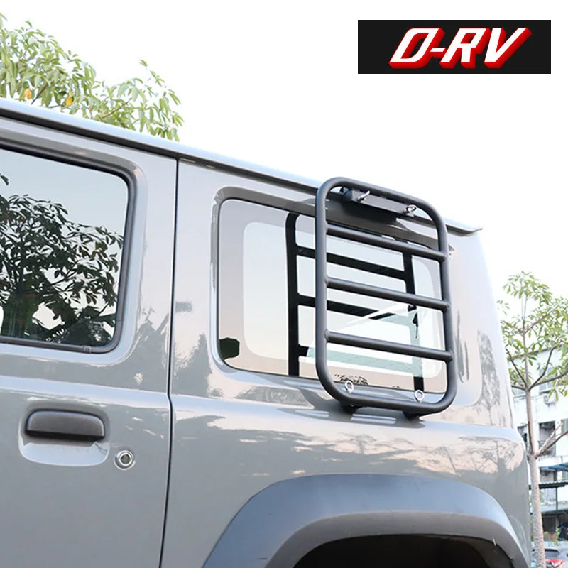 스즈키 짐니 JB64 JB74 2019-2025 차량용 리어 윈도우 연장 등반 사다리 및 보호 프레임 (외부 악세사리)