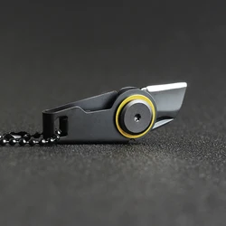 Mini couteau utilitaire à fermeture éclair de qualité supérieure, Gadget EDC de survie en plein air, porte clés, pendentif, couteau de poche 