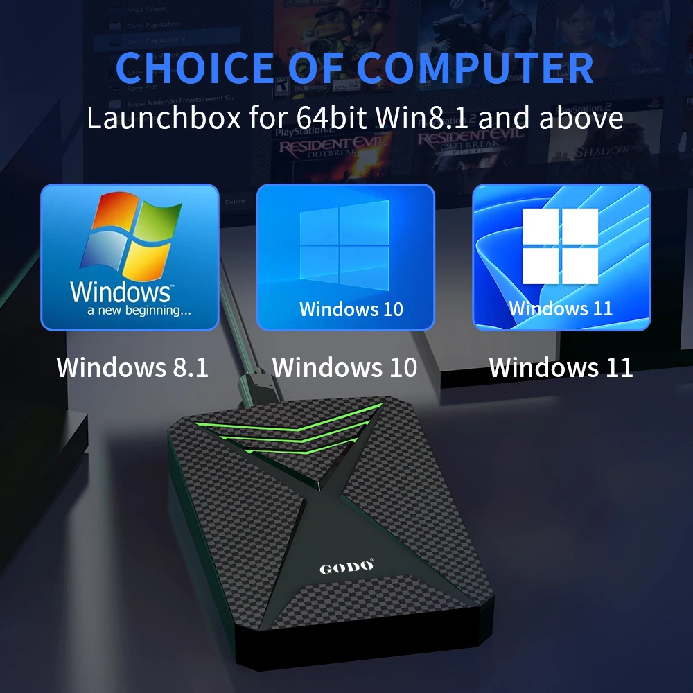 Launchbox ý ӿ ϵ ̺, PC ƮϿ HDD, PS4, Wii, PS3, PS2, GameCube, N64, Wiiu, Sega Saturn, 4200  ̻  , 2TB