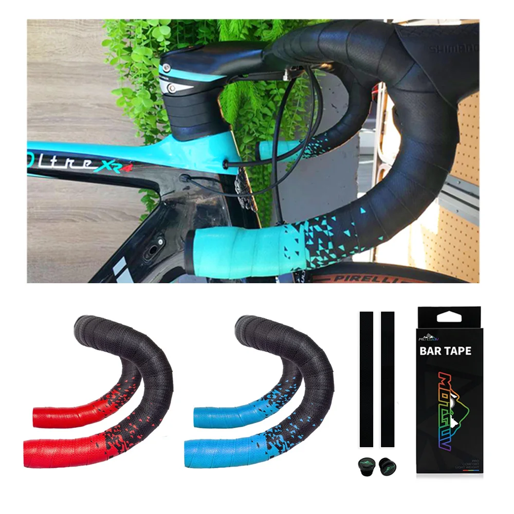 

EVA Bicycle Handlebar Tape Breathable Anti-slip,Road Bike Handlebar Tapes Anti-Vibration Cycling Handle Bar Tape