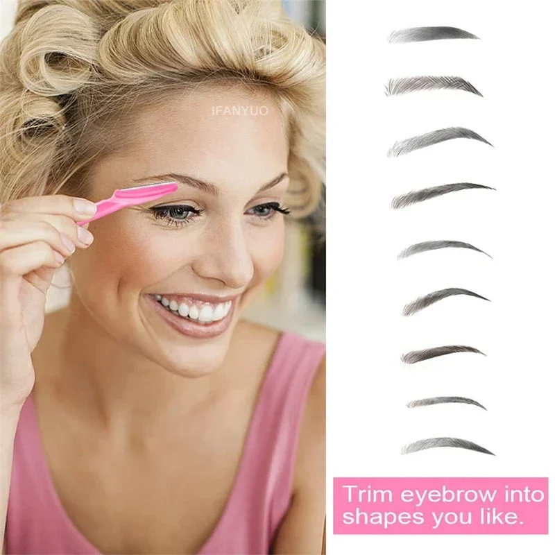 Eyebrow Razors Kit 5/10/30/40/66pcs Facial Eye Brow Trimmer Multifunction Hair Removal Tool Container Safety Beauty eyebrow trimmer set eyebrow trimmer eyebrow razor set eyebrow razor facial hair remover